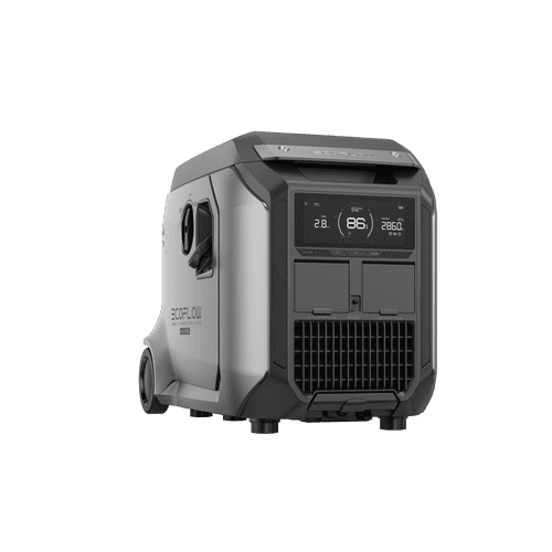 EcoFlow Dual Fuel Smart Generator 4000 providing reliable, efficient power with remote monitoring via EcoFlow app.