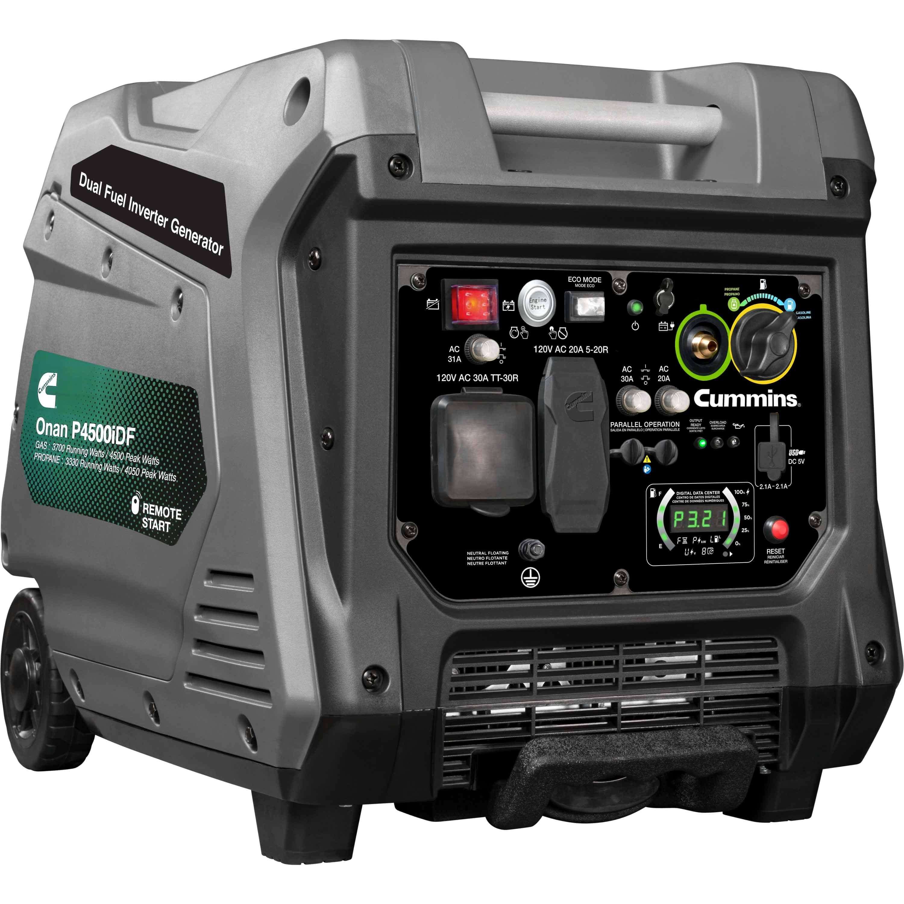 Cummins Dual-Fuel Generator Cummins Onan P4500iDF Dual-Fuel Inverter Generator - A068H732