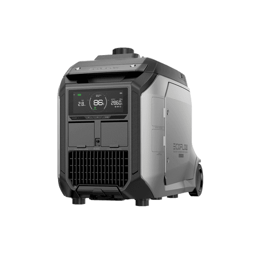 EcoFlow Dual Fuel Smart Generator 4000 with dual fuel options for reliable power, featuring remote monitoring via EcoFlow app