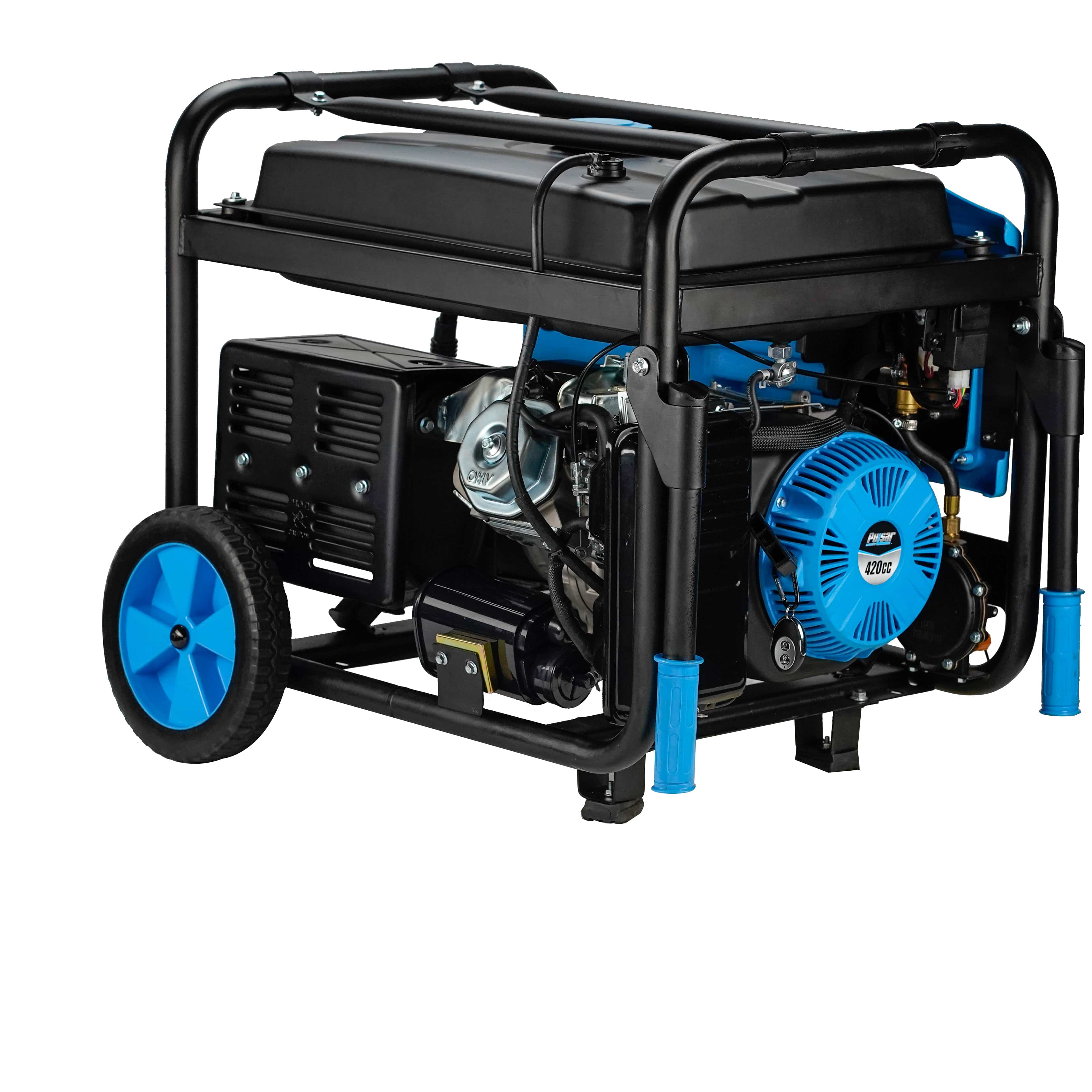 Pulsar Dual-Fuel Generator Pulsar PG10000BRCO 10,000 Watt Dual Fuel Generator with Recoil, Remote, Push Button Start & CO Alert