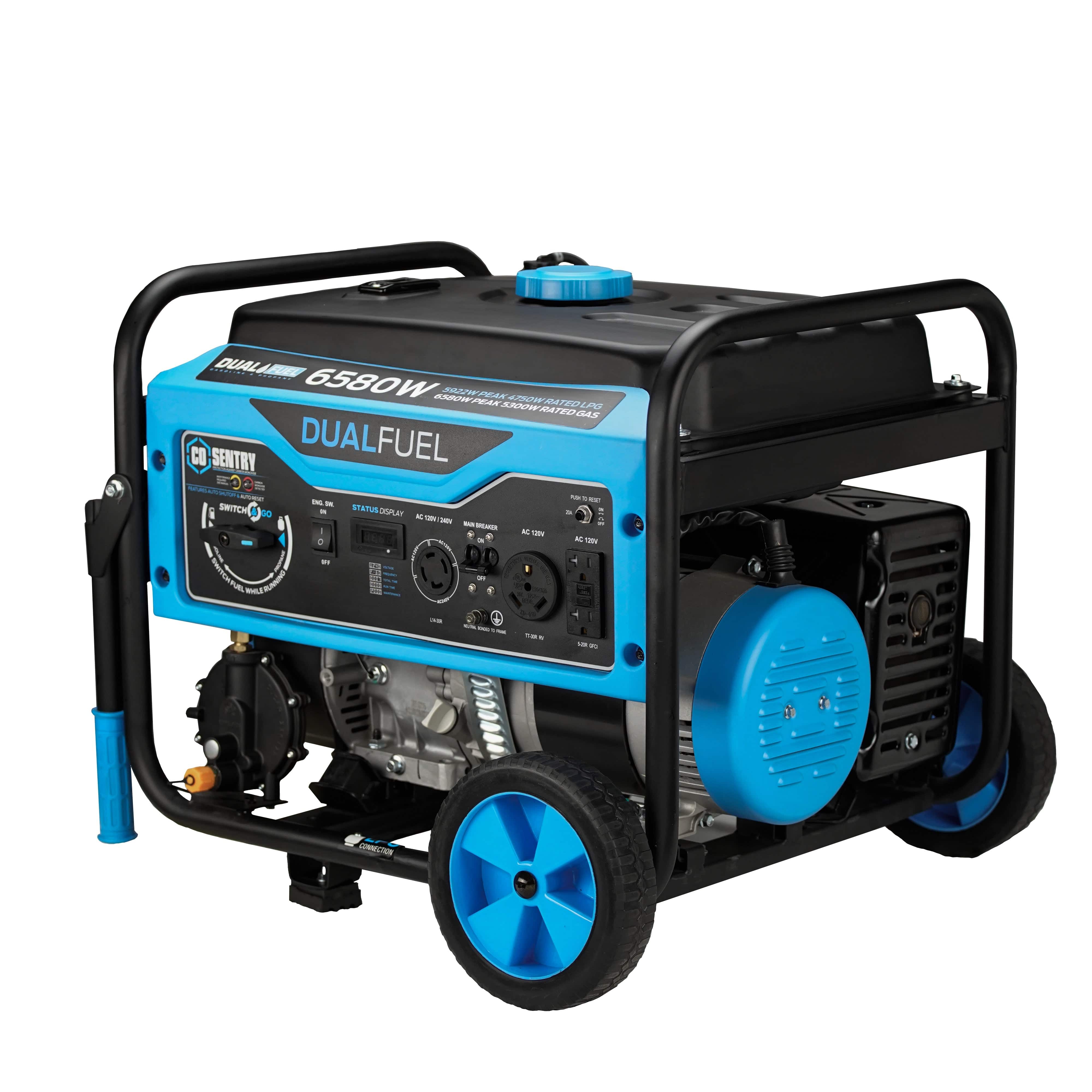 Pulsar Dual-Fuel Generator Pulsar PG6580BCO 6,580-Watt Dual-Fuel Portable Generator – CARB Complaint