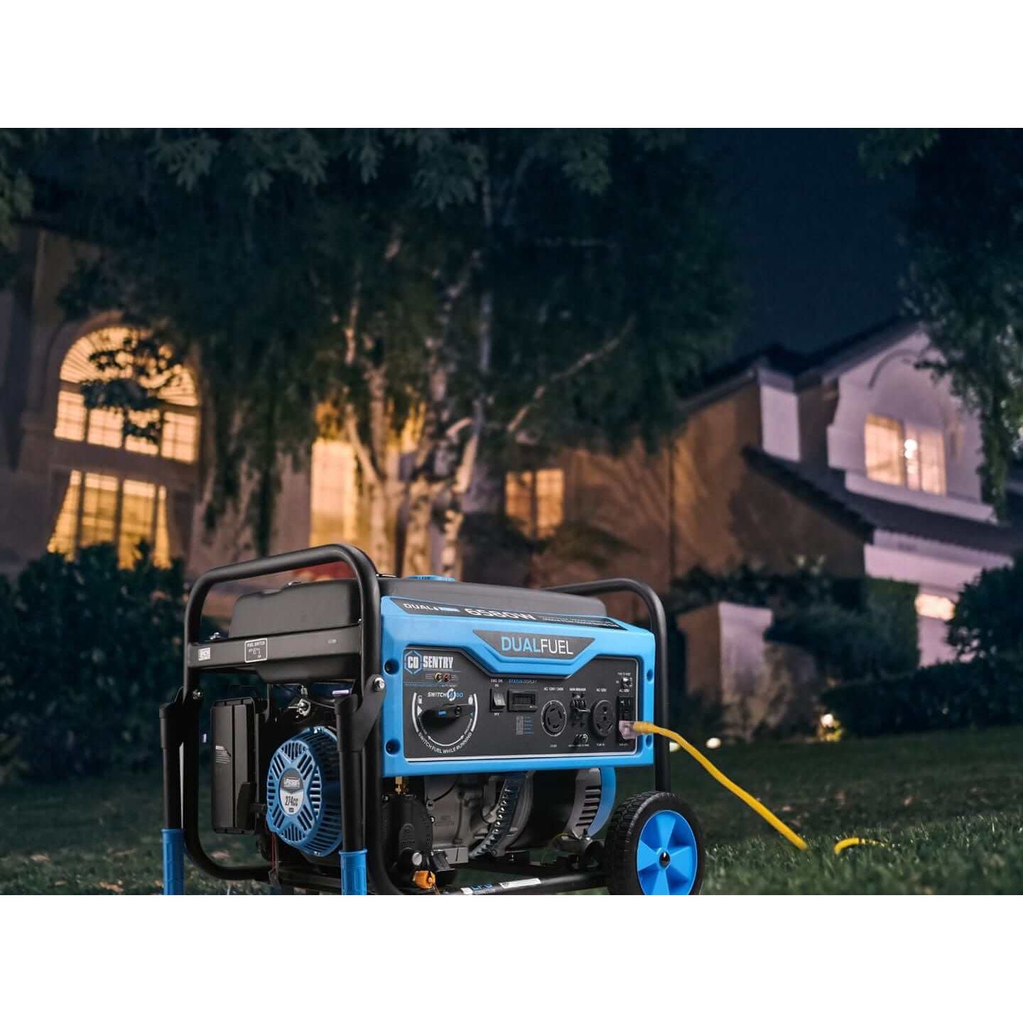 Pulsar Dual-Fuel Generator Pulsar PG6580BCO 6,580-Watt Dual-Fuel Portable Generator – CARB Complaint