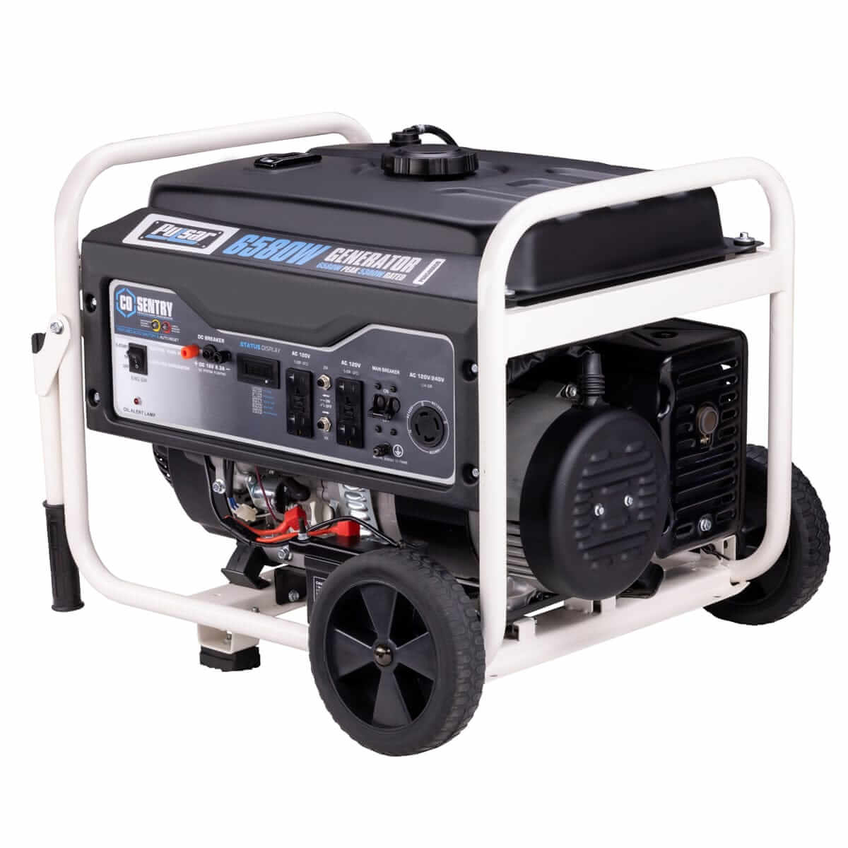 Pulsar Gas Generator Pulsar PG6580ECO 6,580-Watt Gasoline Powered Portable Generator with Electric Start