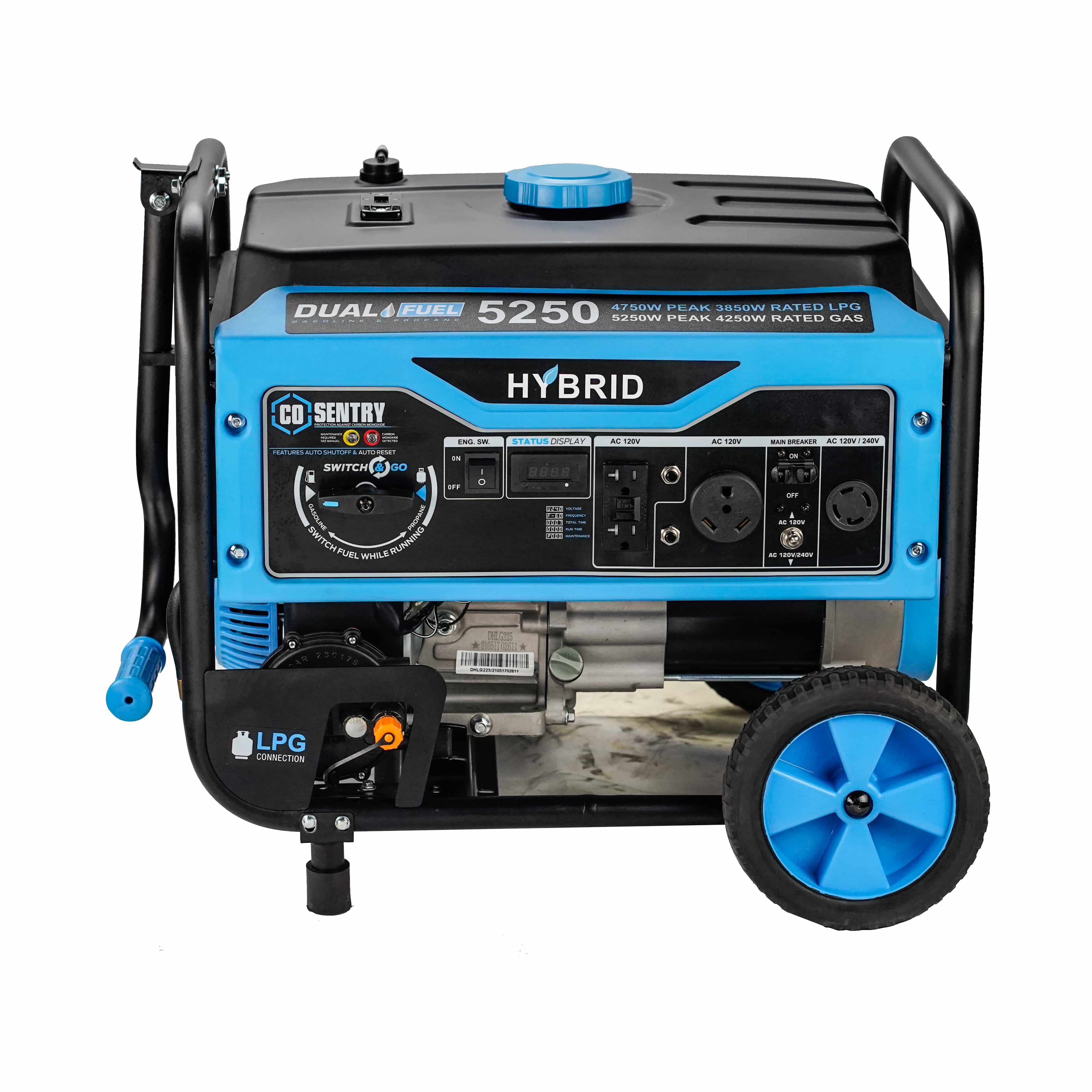 Pulsar generators Pulsar PG5250BCO 5,250-Watt Dual-Fuel Portable Generator – CARB Compliant