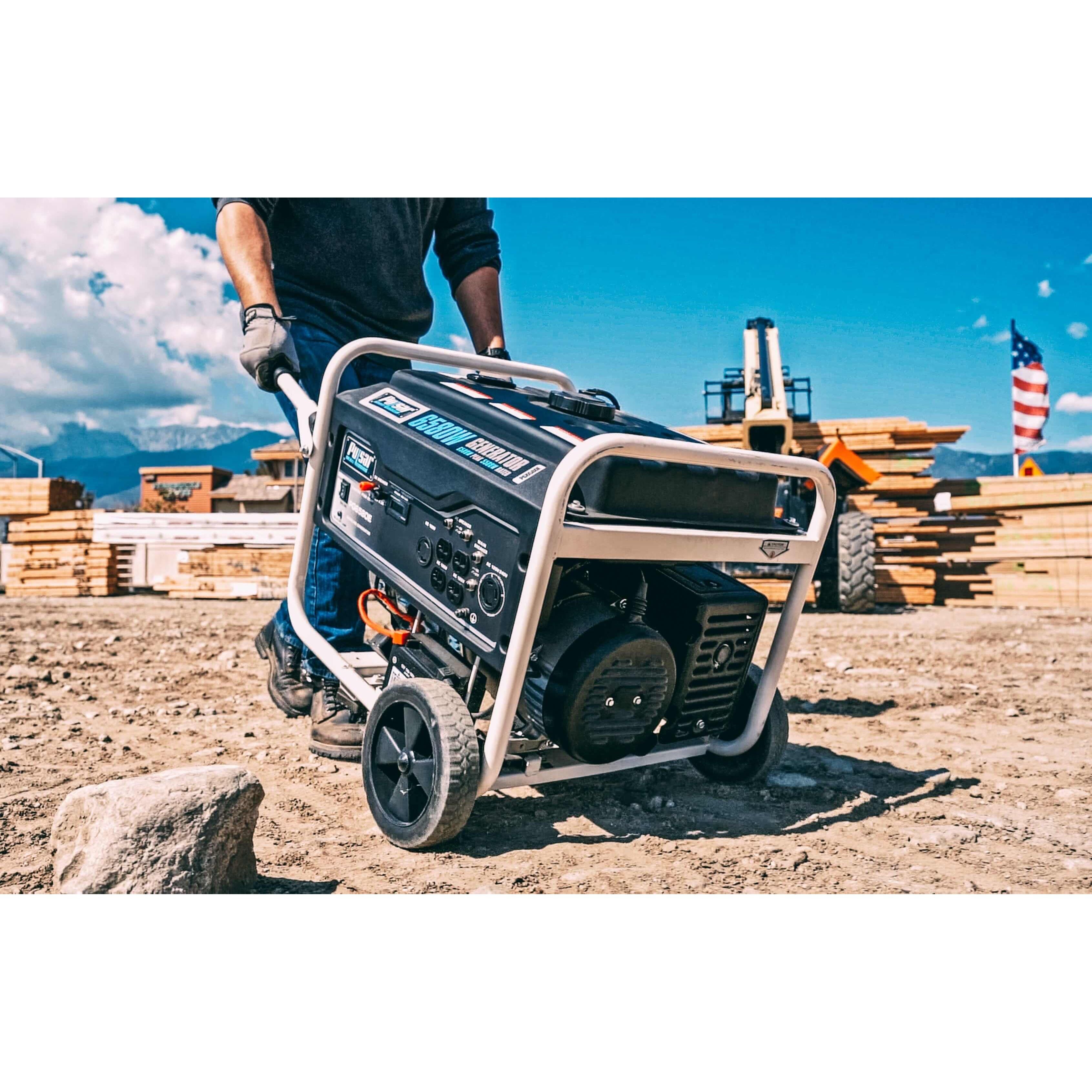 Pulsar generators Pulsar PG6580E 6,580-Watt Gasoline Powered Portable Generator with Electric Start