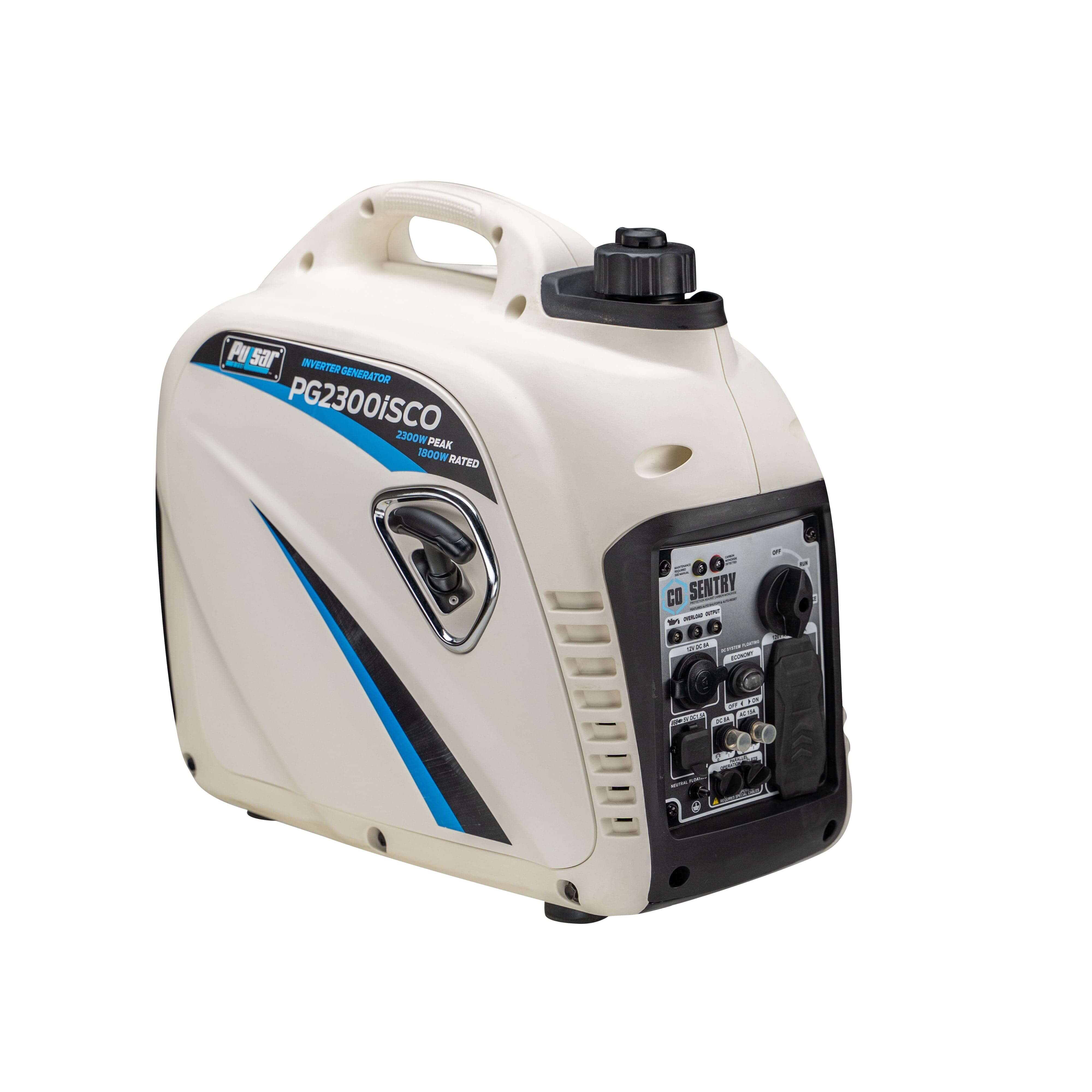 Pulsar Inverter Generator Pulsar PG2300iSCO 2,300-Watt Quiet Gasoline Powered Portable Inverter Generator – CARB Compliant