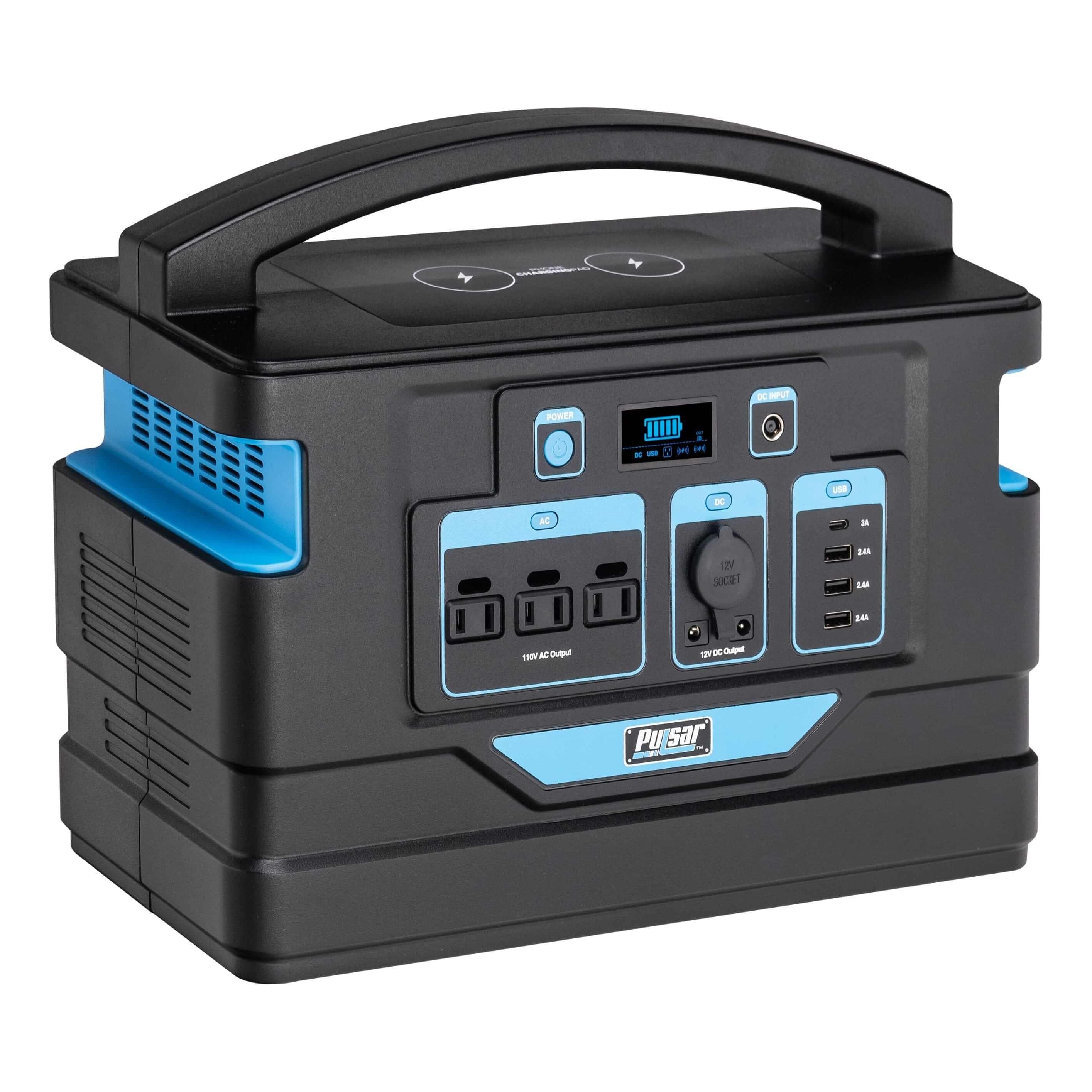 Pulsar power station Pulsar PPS1000 1000 Watt Lithium-Ion Portable Power Station with LCD Display and Wireless Charging Pad