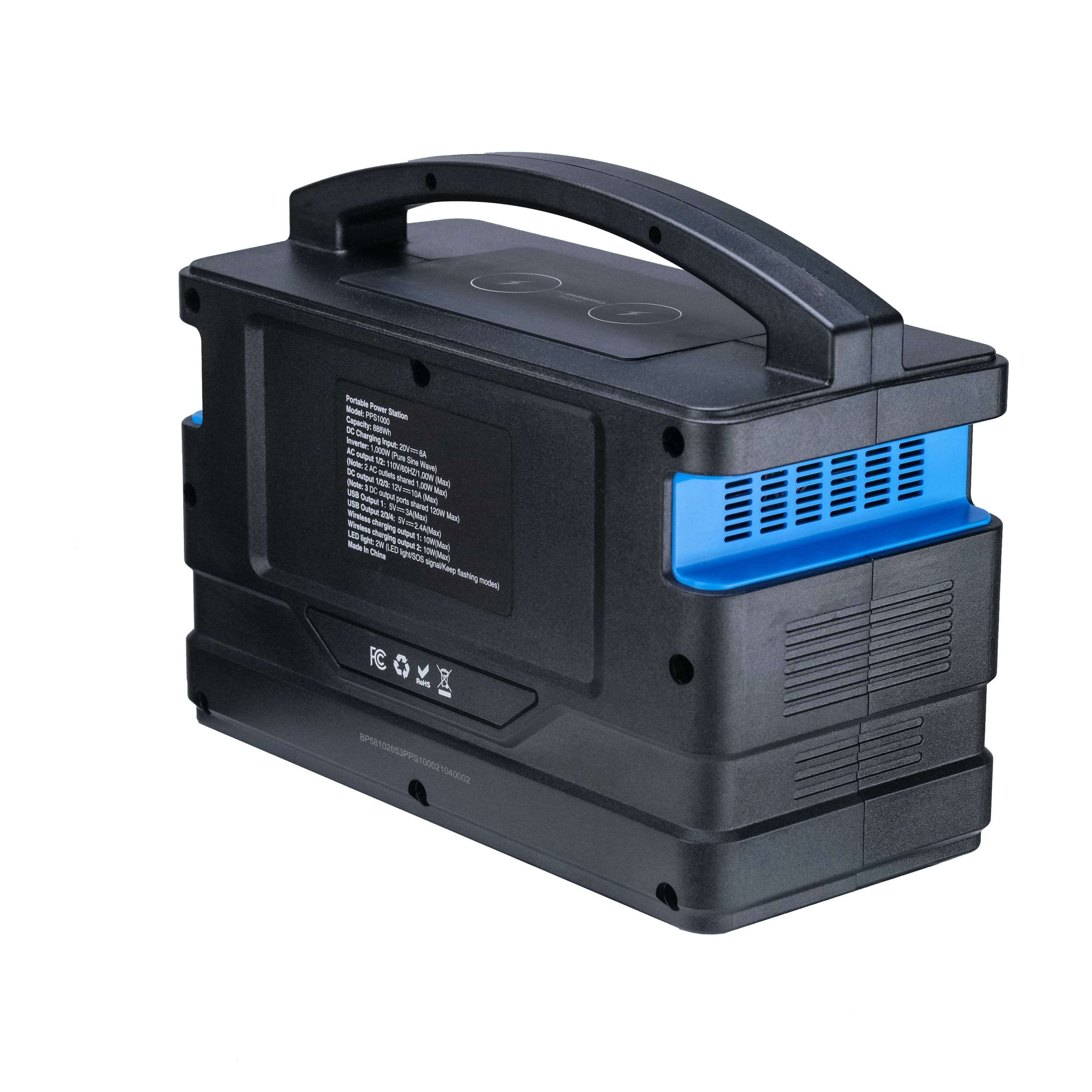 Pulsar power station Pulsar PPS1000 1000 Watt Lithium-Ion Portable Power Station with LCD Display and Wireless Charging Pad