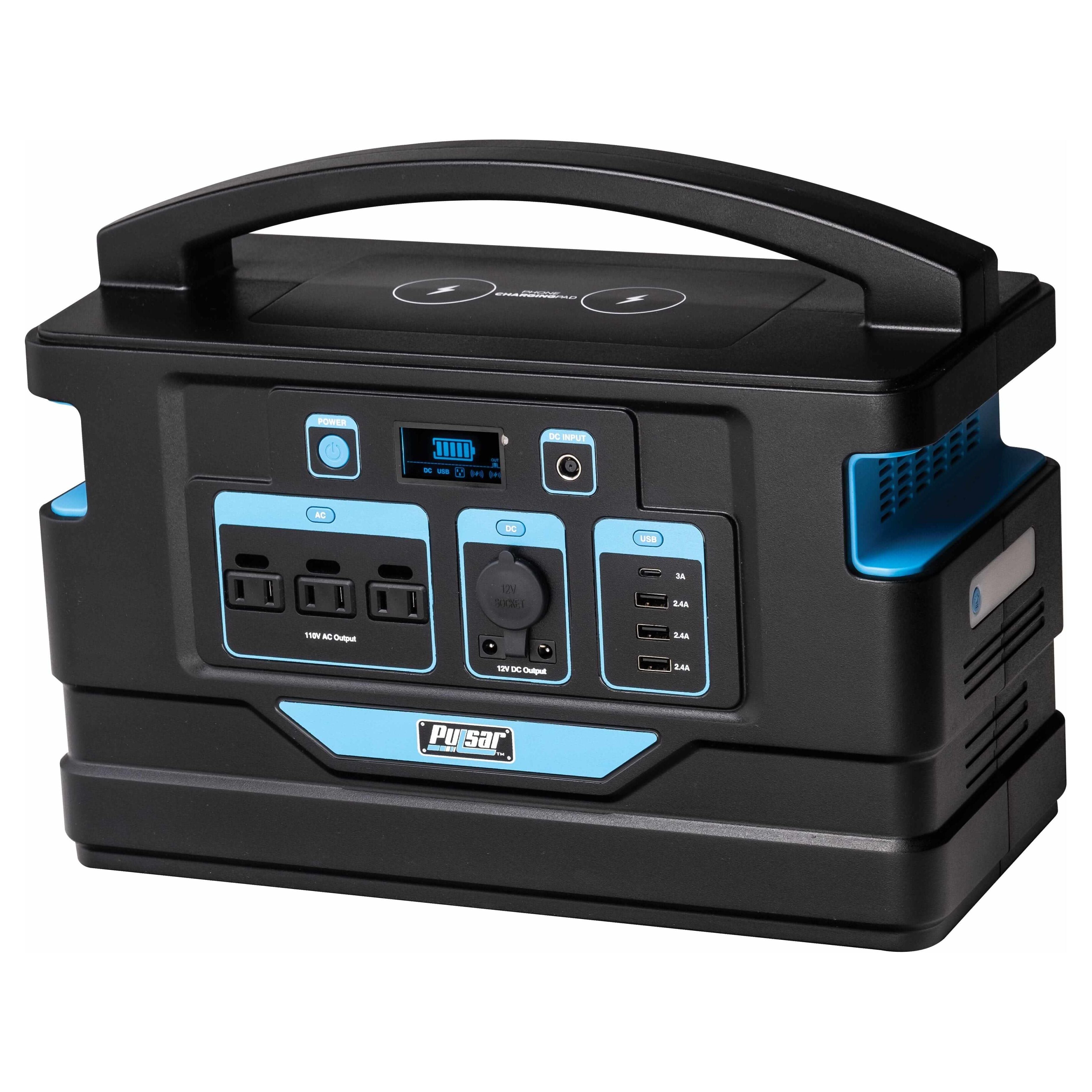 Pulsar power station Pulsar PPS1000 1000 Watt Lithium-Ion Portable Power Station with LCD Display and Wireless Charging Pad