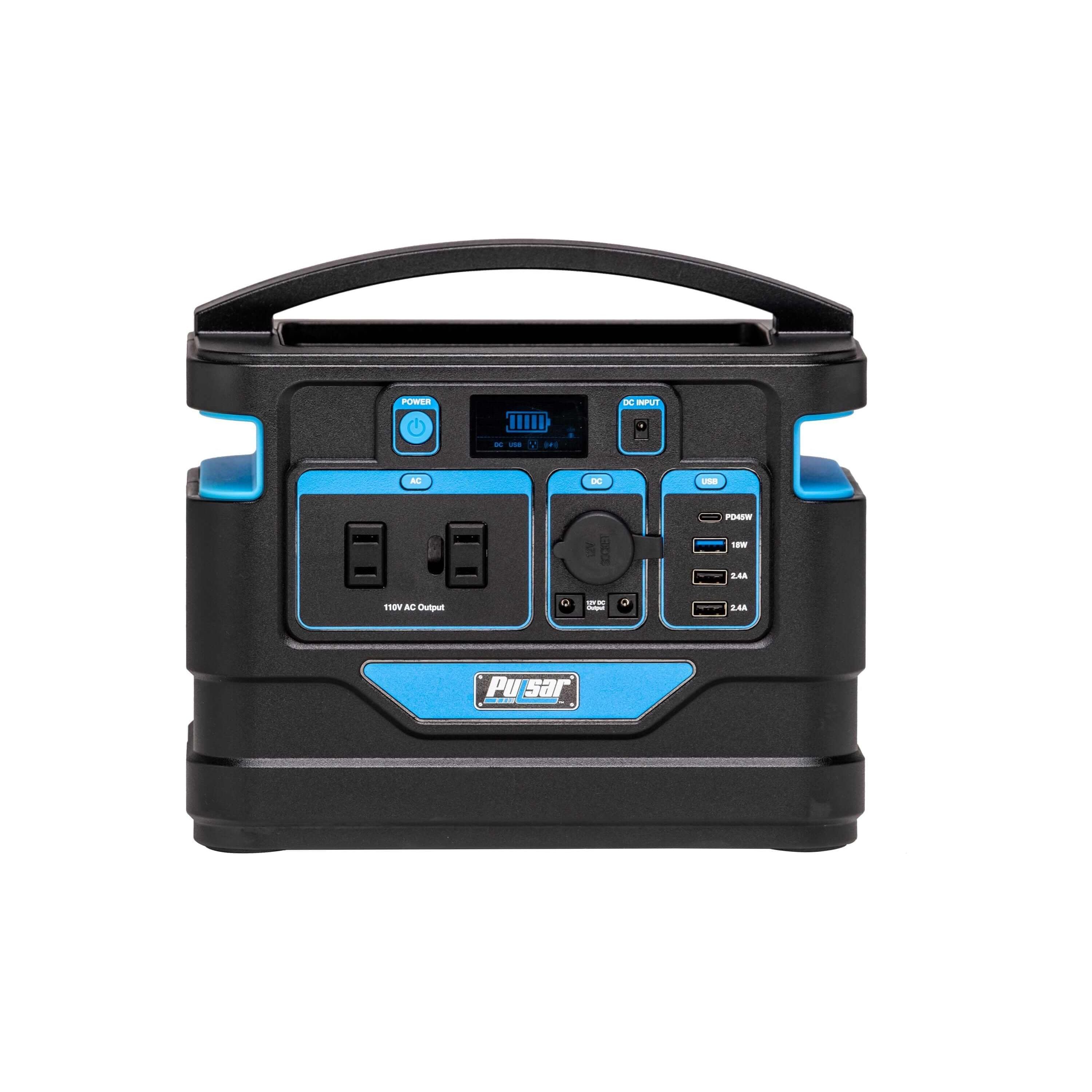 Pulsar power station Pulsar PPS500 500 Watt Lithium-Ion Portable Power Station with LCD Display and Wireless Charging Pad