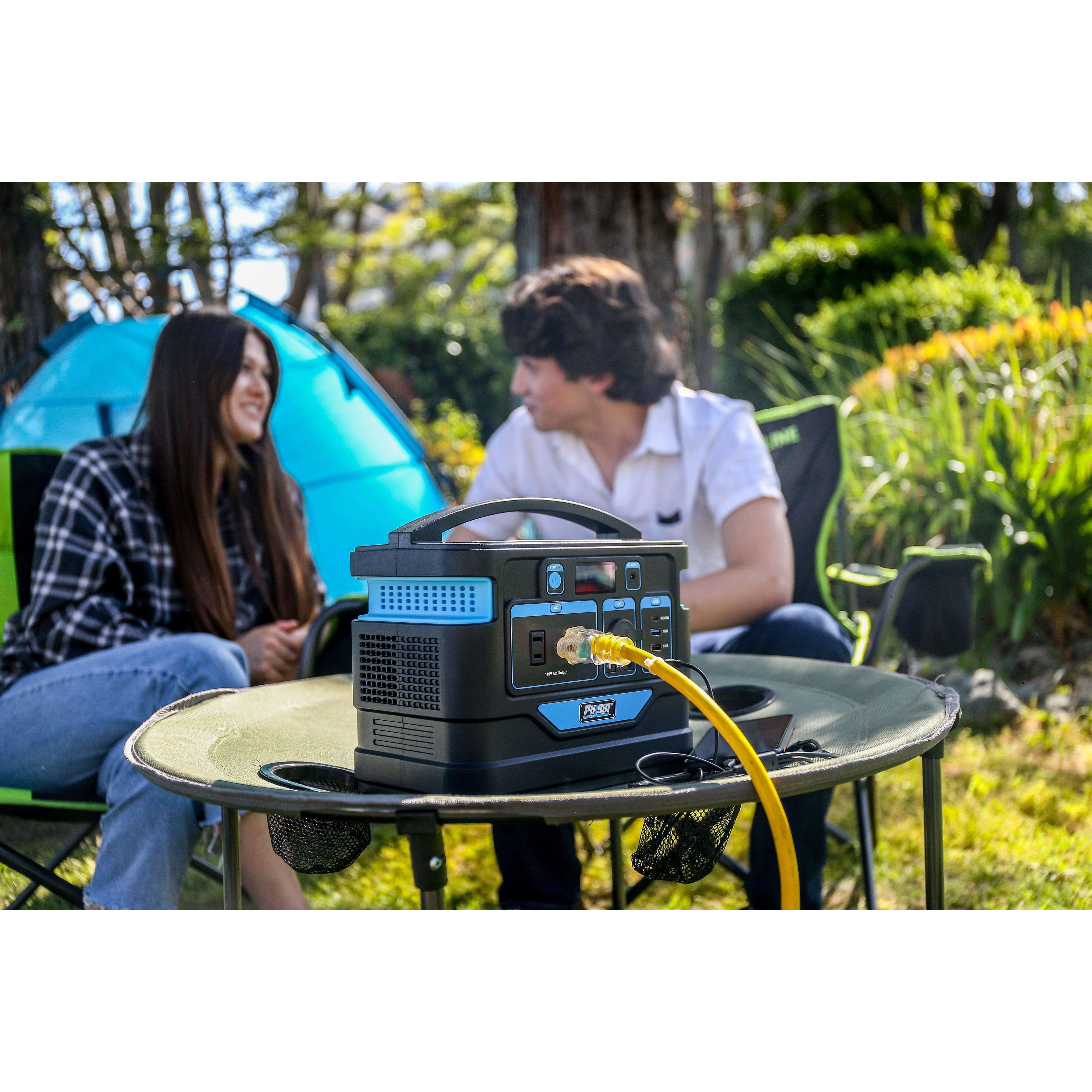 Pulsar power station Pulsar PPS500 500 Watt Lithium-Ion Portable Power Station with LCD Display and Wireless Charging Pad