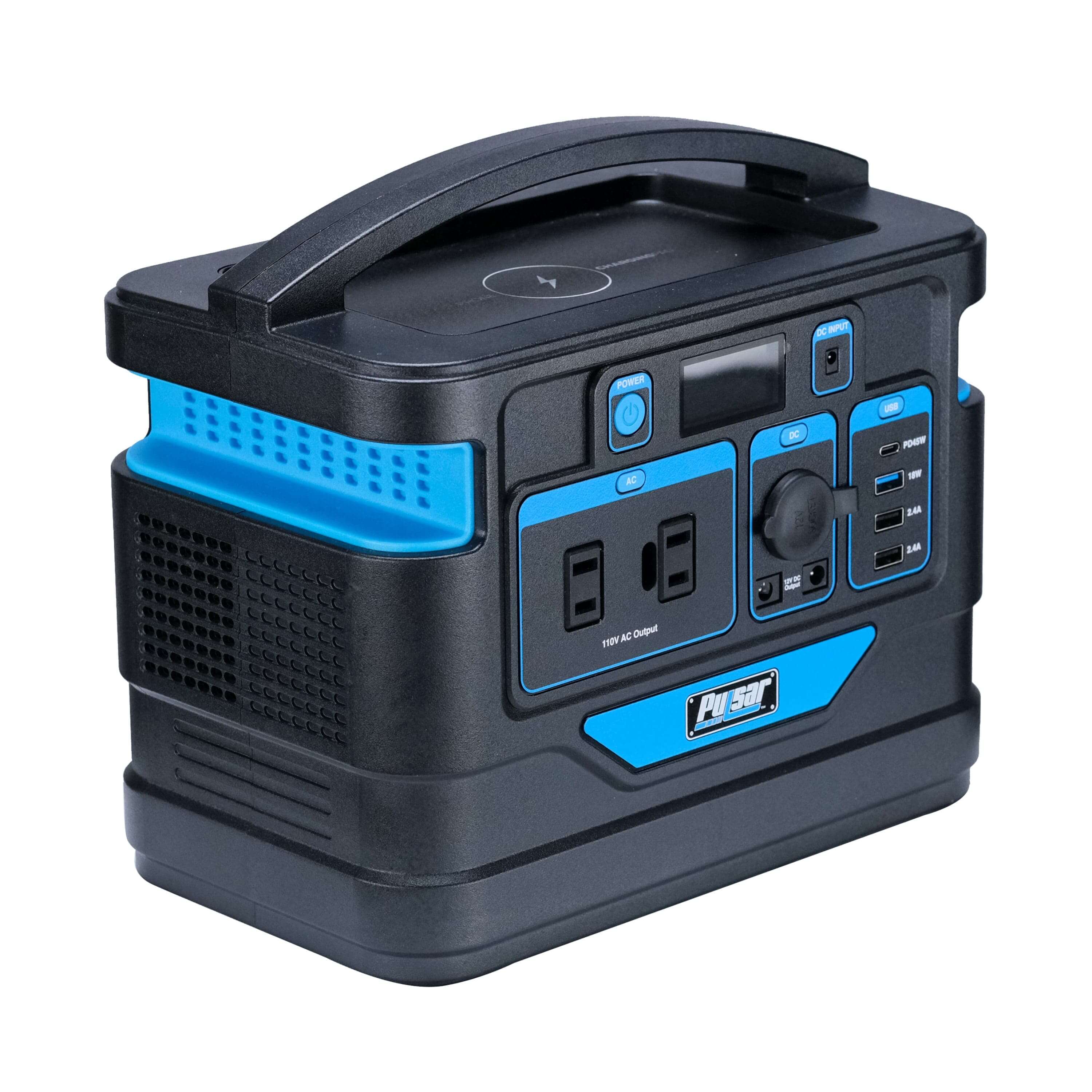 Pulsar power station Pulsar PPS500 500 Watt Lithium-Ion Portable Power Station with LCD Display and Wireless Charging Pad