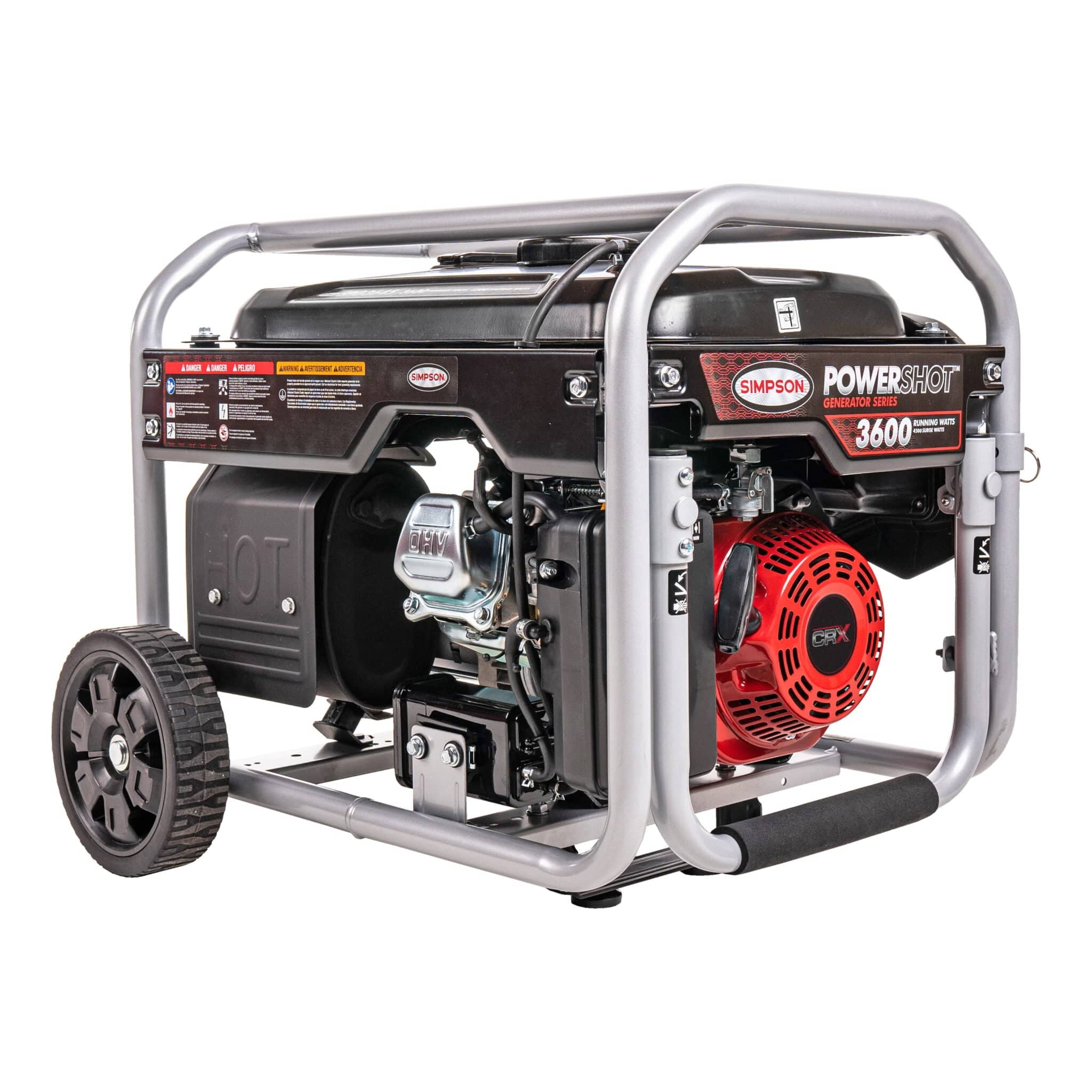 Simpson Gas Generator Simpson PowerShot 3600W Portable Generator SPG3645 Back Right View