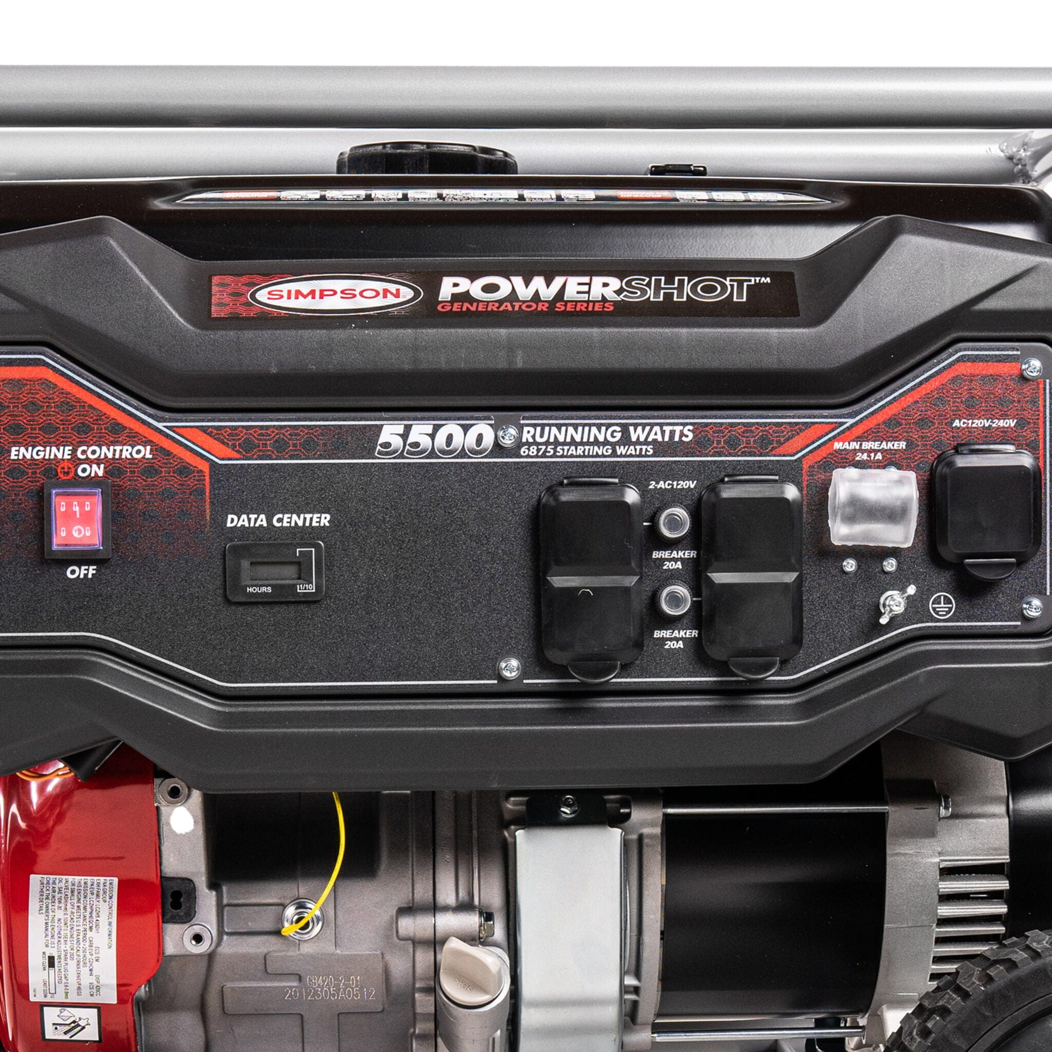 Simpson Gas Generator Simpson PowerShot 5500W Portable Generator SPG5568 with CO Monitor