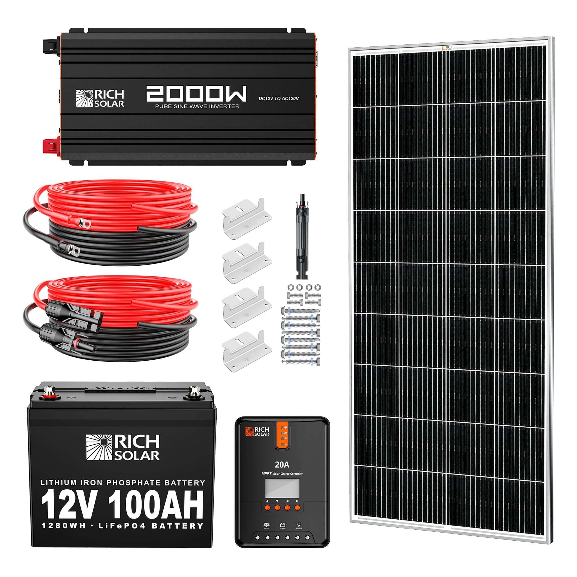 200 Watt Complete Solar Kit - RICH SOLAR