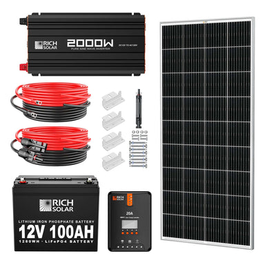 200 Watt Complete Solar Kit - RICH SOLAR