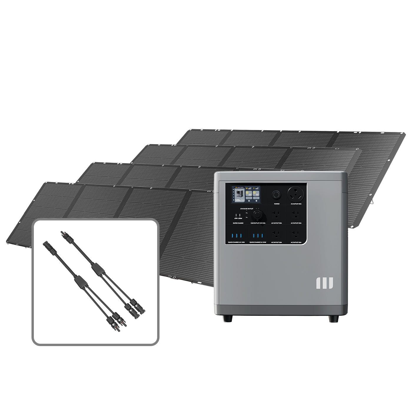 Mango Power Solar Generator Kit Plus with 4 panels