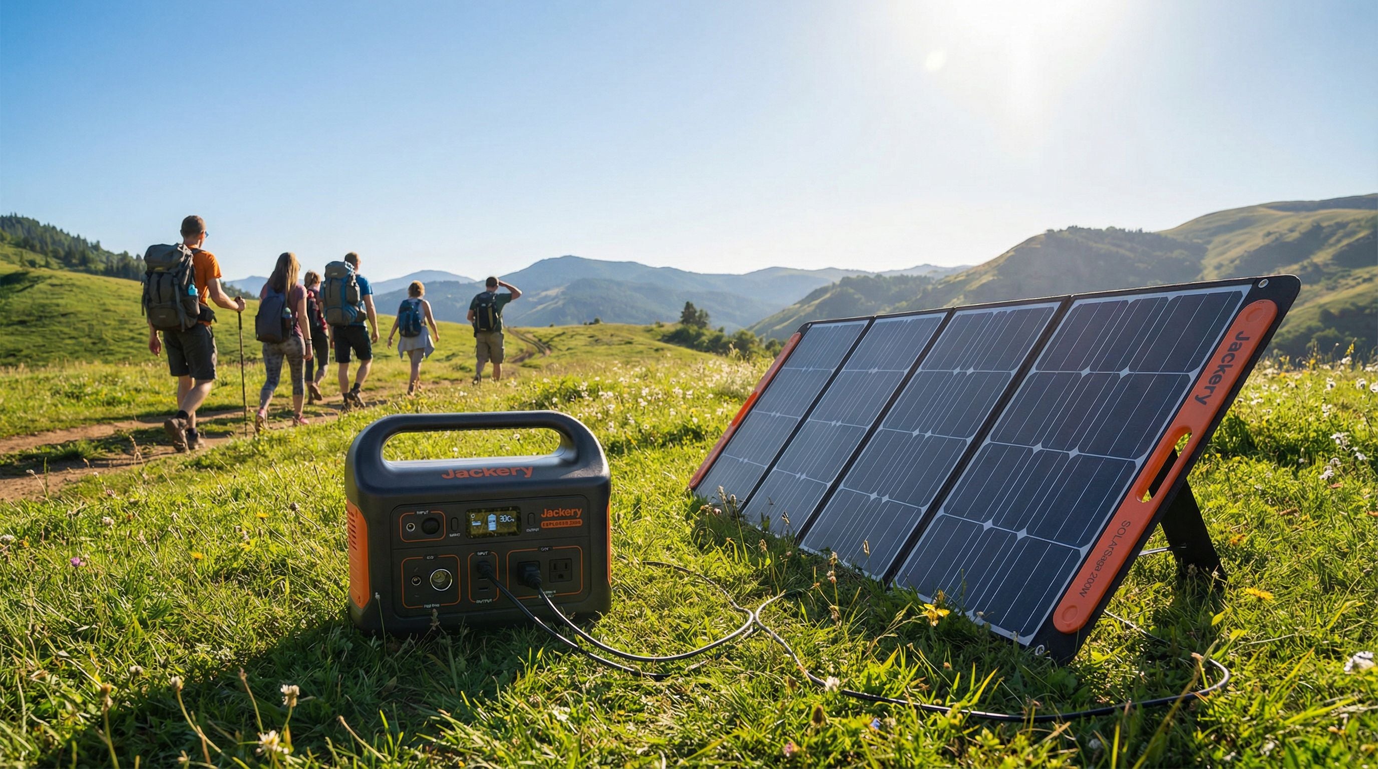 Jackery E2000v2+500Wx Solar Generator Bundle — lifestyle image 1