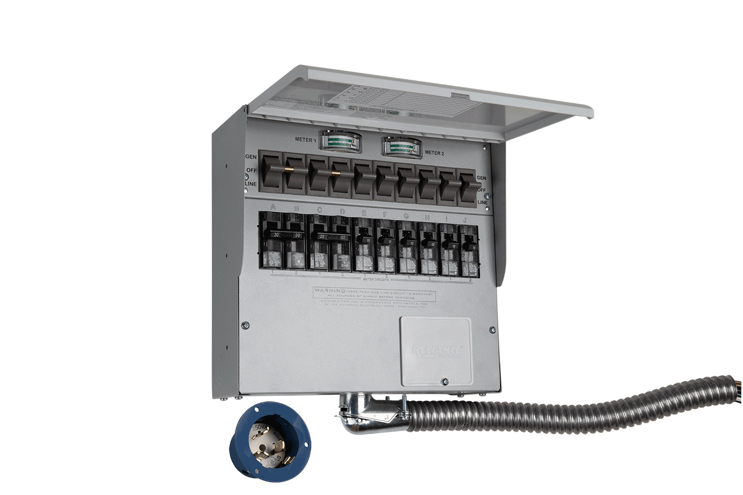 Anker SOLIX Home Backup Kit (50A Transfer Switch + Cable) For F3800 & F3800 Plus - 10-Circuit Manual Transfer System - view 3