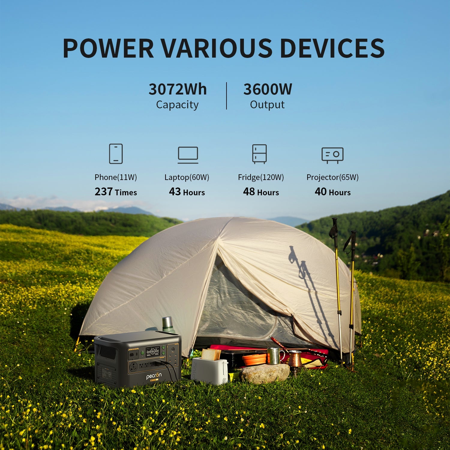 Pecron F3000LFP portable power station - view 8