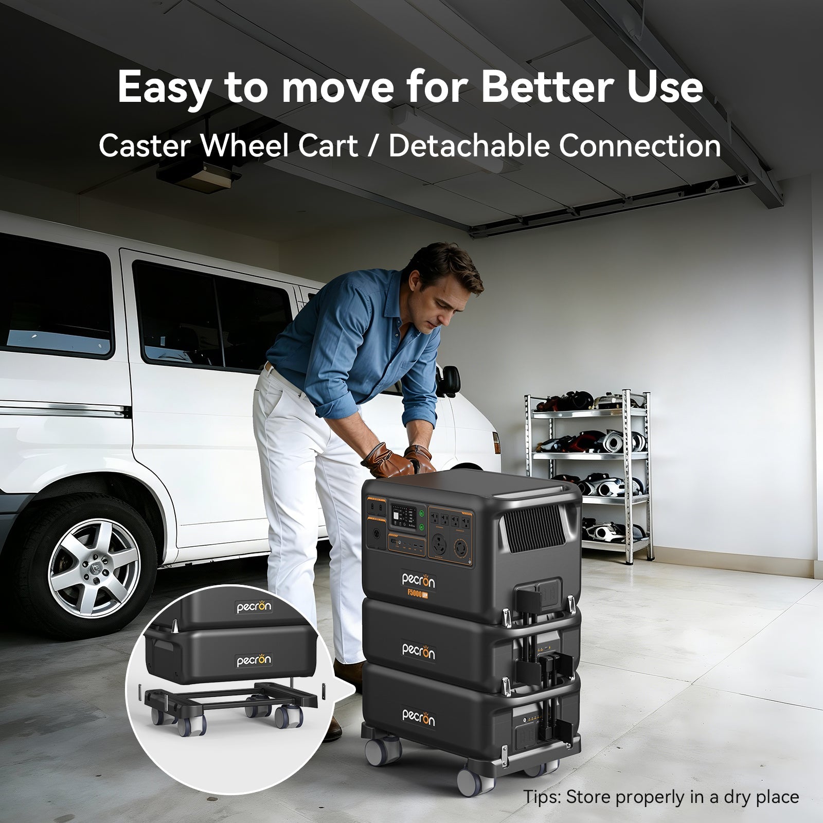 Pecron F5000LFP portable power station - view 10