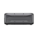A top-down view of a rectangular, black wireless speaker with a mesh grille and visible screws on the outer edge, reminiscent of the sturdy design often seen in backup power systems like the BLUETTI B300K Expansion Battery, set against a plain white background.