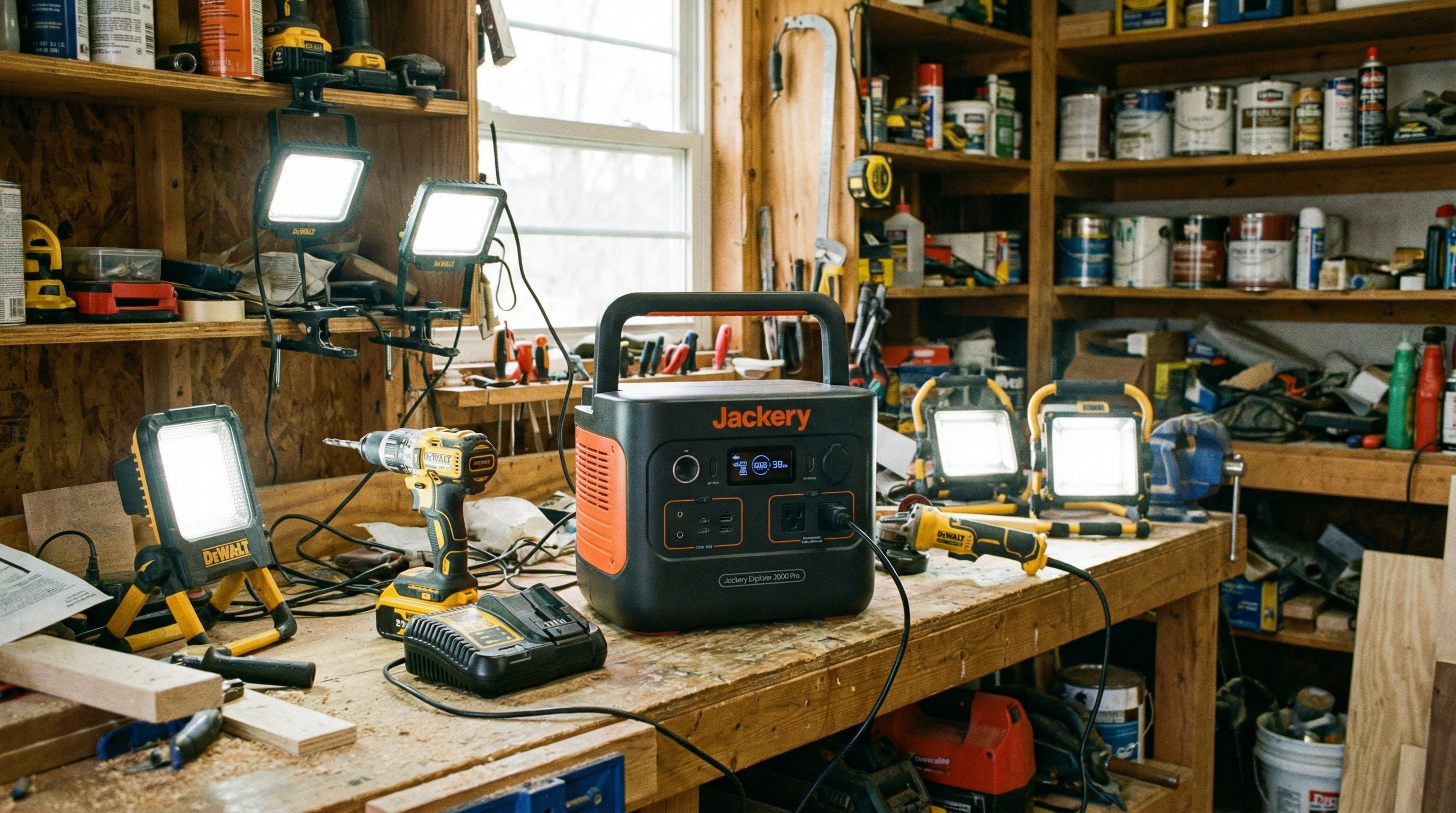 Jackery E2000v2+500Wx Solar Generator Bundle — lifestyle image 2