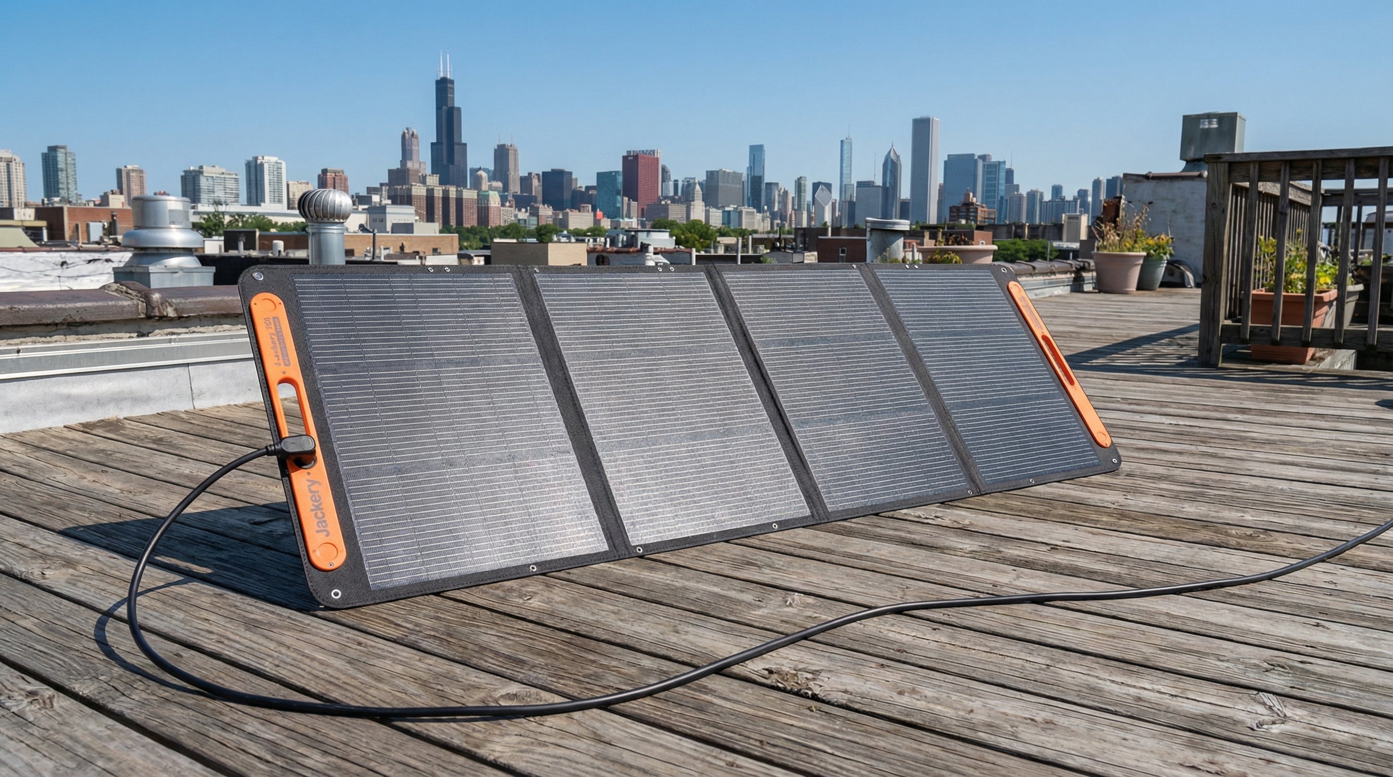 Jackery SolarSaga 200W Solar Panel — lifestyle image 2