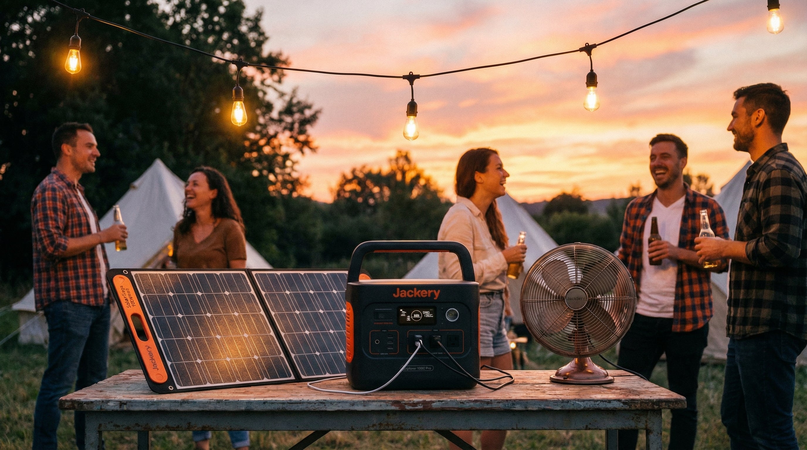 Jackery E2000Plus+200W Solar Generator Bundle — lifestyle image 2