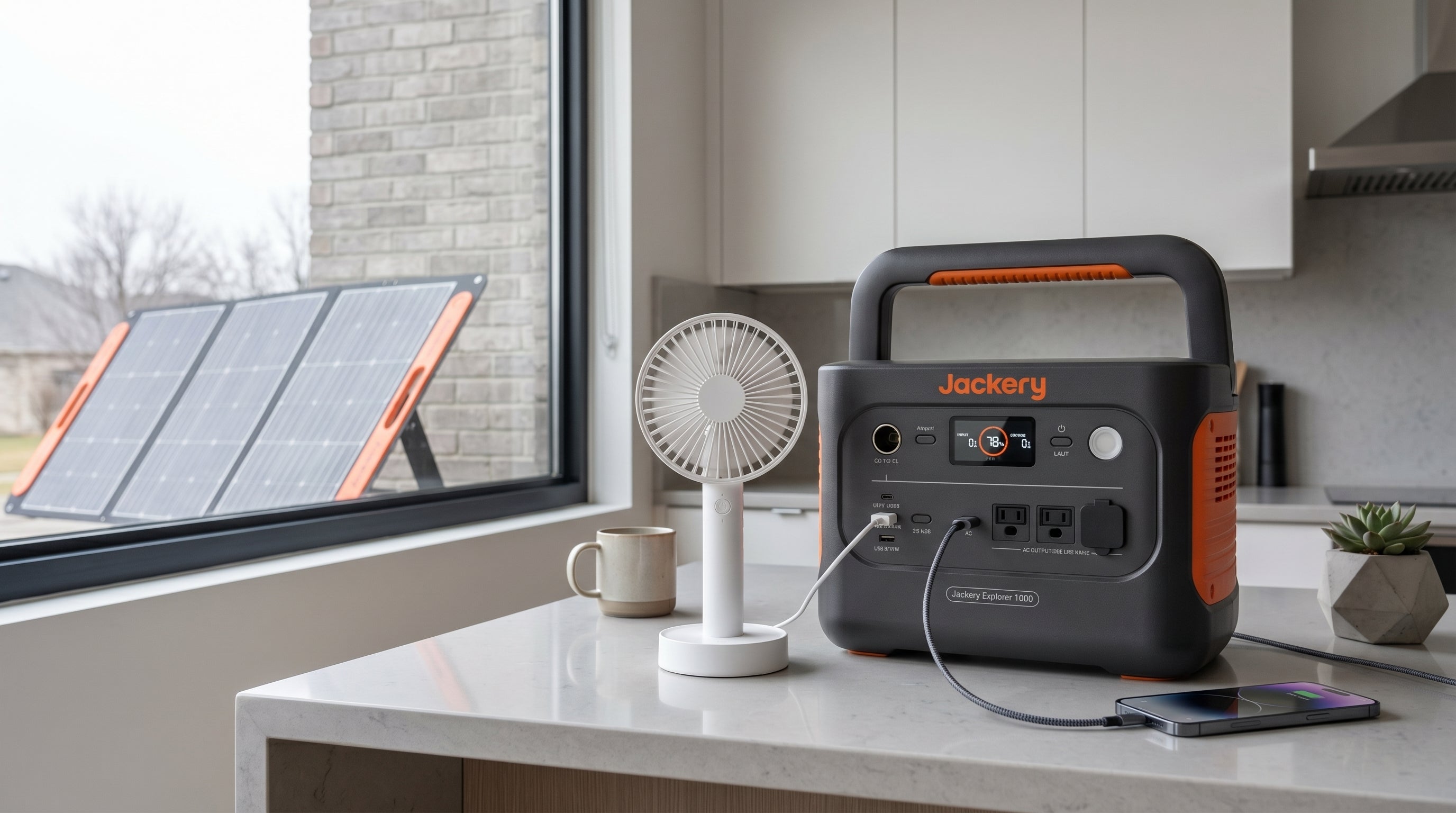 Jackery Solar Generator 1000 V2 200W lifestyle image 3