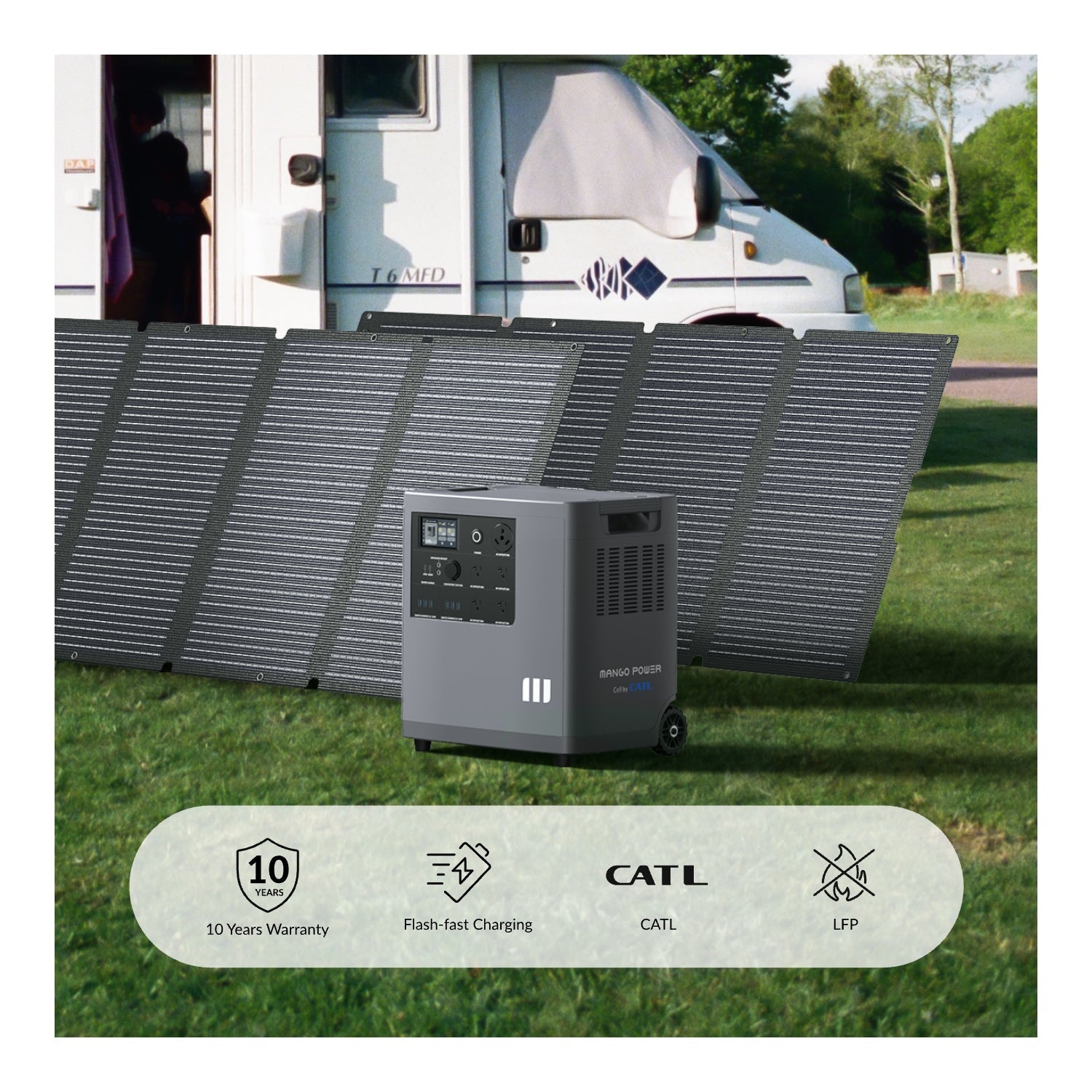 Mango Power E outdoor charging setup