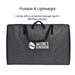 A spacious black rectangular storage bag by Nature's Generator, featuring handles and the brand name on the front. "Portable & Lightweight"—ideal for carrying your 400W folding solar panel wherever you need power.