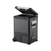 A black ICECO Wholesale portable freezer with an open lid, side handle, wheels, and digital control panel—ideal as a 12-volt truck freezer—displayed on a white background.