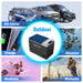 Collage image showcasing an ACOPOWER portable cooler centrally displayed, surrounded by scenes labeled: RV Travel with vehicles, Charging options via a phone and battery icon, Disaster relief in a flooded area, Medicine with vials and syringes, and Worksite activity. The cooler includes smart APP control for convenient use anywhere.