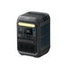 The Anker SOLIX portable power station features a digital display, LED light bar, three AC outlets, multiple USB ports, and vented side panels—reliable backup power from Anker for outdoor adventures or emergencies.