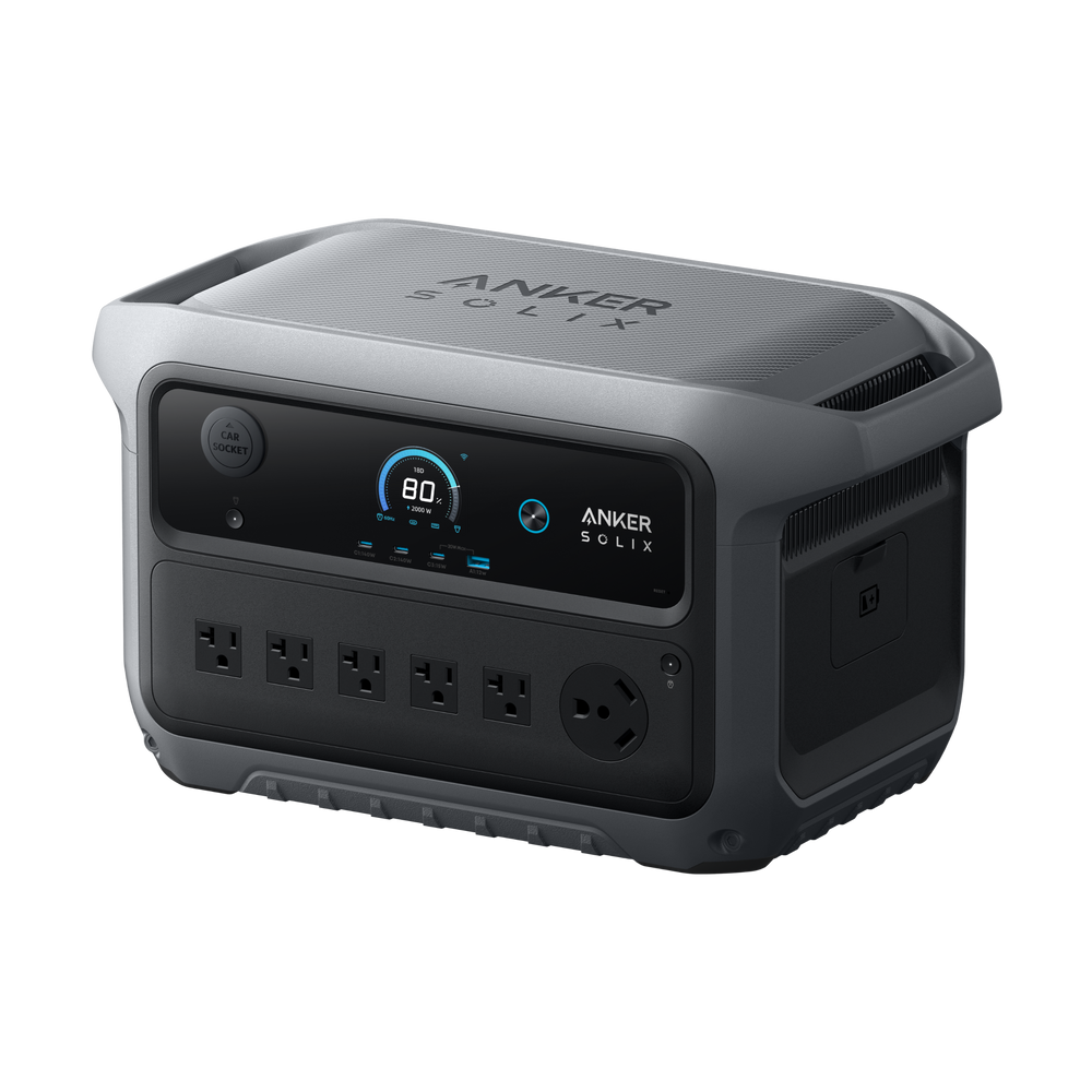Anker SOLIX C2000 Gen 2+EB+400W - Expandable LFP Power Station Bundle - front view