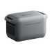 A gray, rectangular, hard-shell storage container with a textured lid, integrated handles on both ends, and a recessed latch area on one side. The word "Anker" is embossed on the lid.
