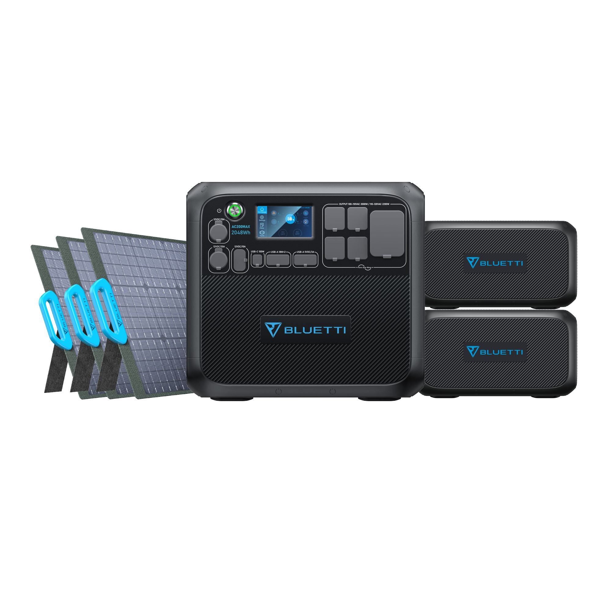 BLUETTI AC200MAX + 2*B230 + 3*PV200 | Solar Generator Kit