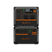 Two stacked Bluetti power stations, the top labeled "BLUETTI AC60P," feature a sleek black and orange design with digital displays, charging ports, control knobs, and 600W capacity—ideal for efficient and reliable portable energy solutions.