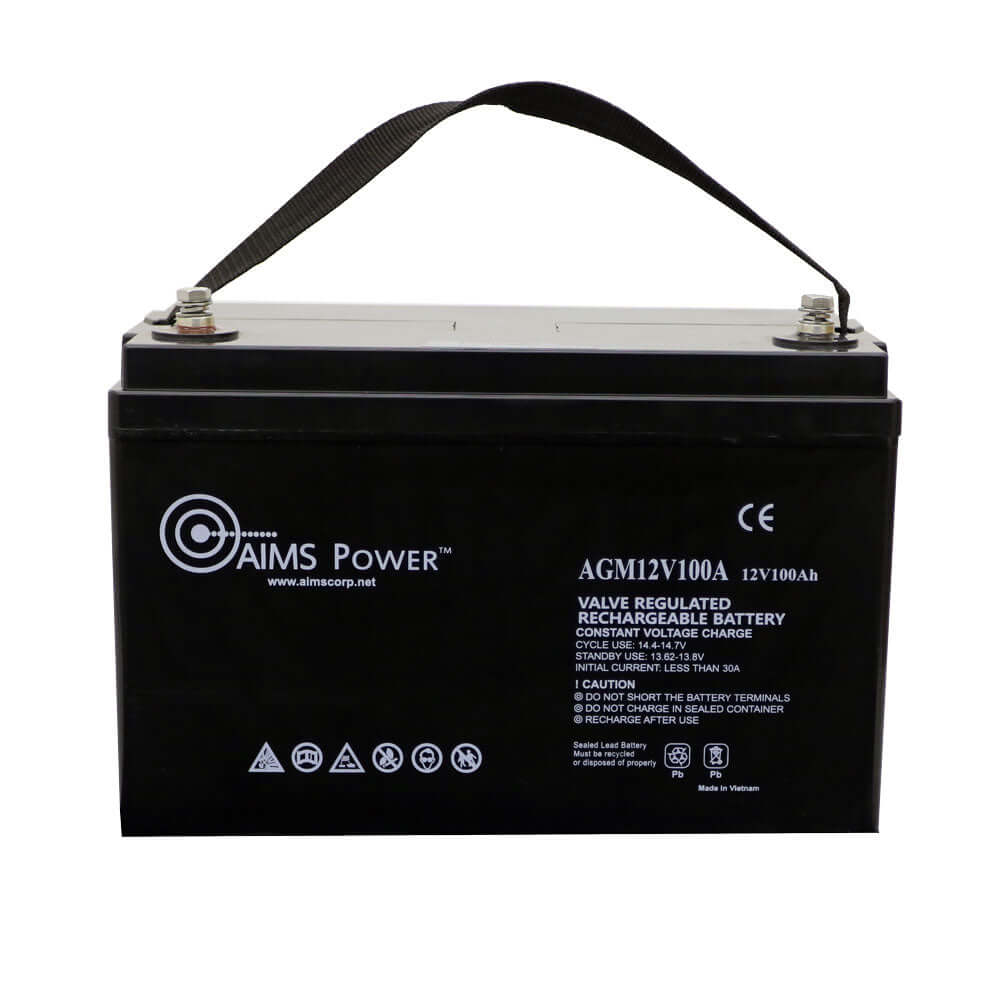 Aims Power kitb-30024120-a1-1 100A Battery AGM12V100A