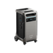 This sleek Anker portable power station boasts a digital display, control buttons, and multiple front ports. It features solar input, expandable capacity, a metallic finish, and wheels for easy mobility—perfect for all your power needs.