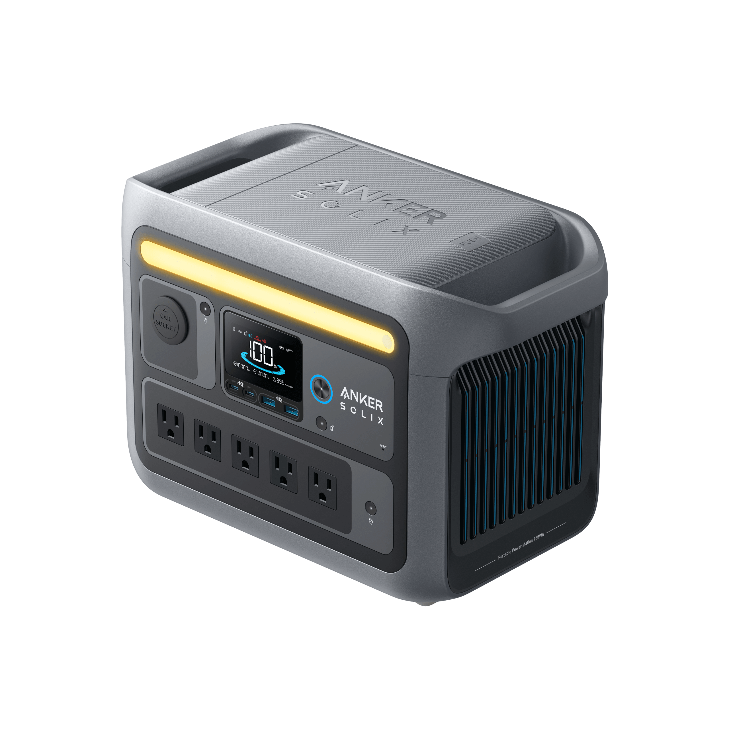 Anker Solix C800 Portable Power Station Front Right