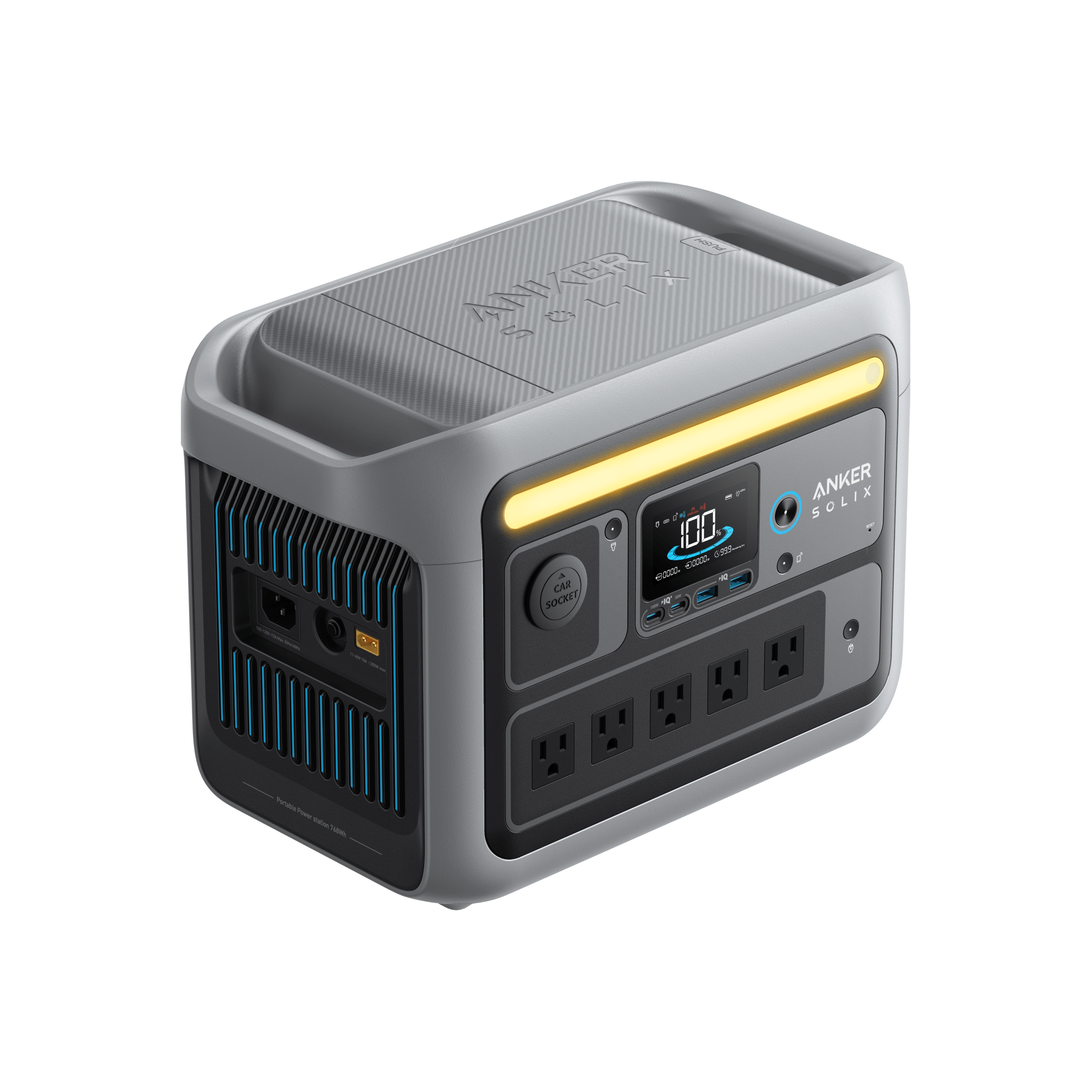 Anker Solix C800 Portable Power Station Front Left