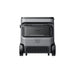 Anker’s portable electric cooler features a rectangular gray design, black wheels, a front handle, and a vented lower section.
