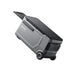 Anker Solix is a portable power device with wheels, a handle, and a digital display, resembling a gray suitcase. Designed by Anker for mobility and outdoor use.