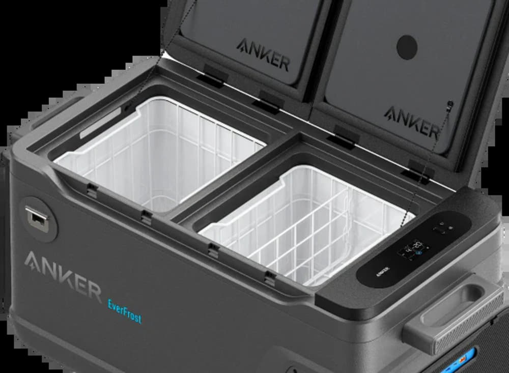 Anker EverFrost Dual Zone Powered Cooler 50 inside Front