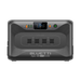 A rectangular Bluetti portable power station, model Apex 300, featuring a digital display, indicator lights, power button, and three AC output sockets on its front panel. The predominantly gray unit has clearly labeled sections.