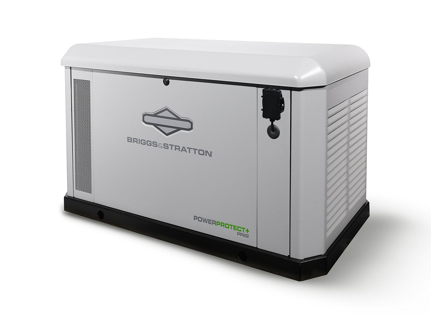 Briggs & Stratton PowerProtect+ 22kW Home Standby Generator - front-right angle