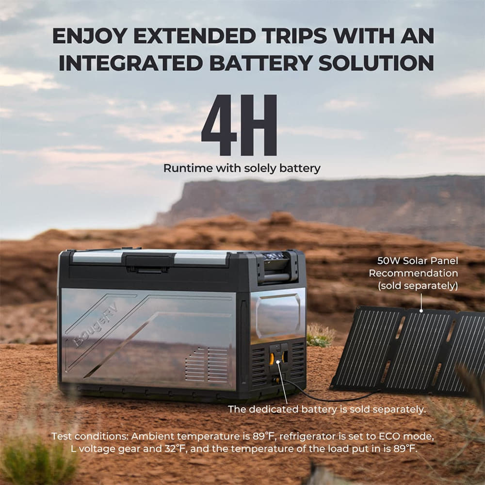 BougeRV Rocky 55QT Enjoy Extended Trips with Integrated Battery