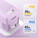 BougeRV 12V 23 Quart Colorful Purple Portable Fridge Eco Friendly